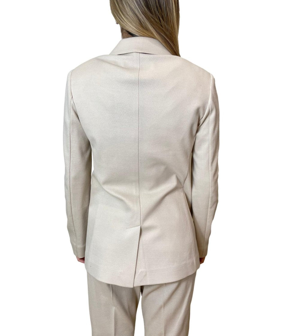 Max Mara Ivory White Mmlrotondo Polyamide Jacket