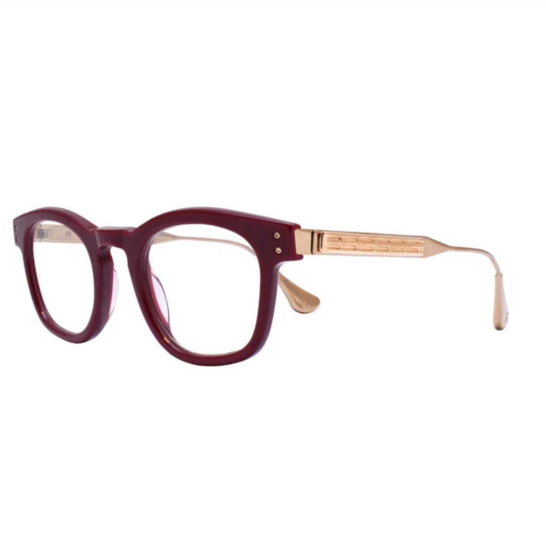 Pugnale N413 V Nelson Burgundy Acetate Sunglasses With Gold-Tone Metal Temples