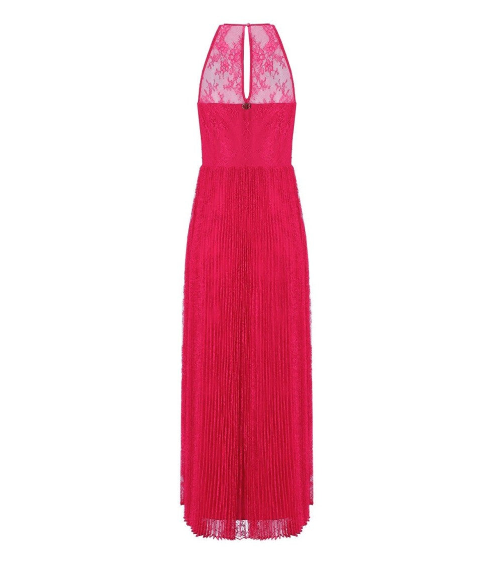 Twin-Set Fuchsia Long Lace Dress