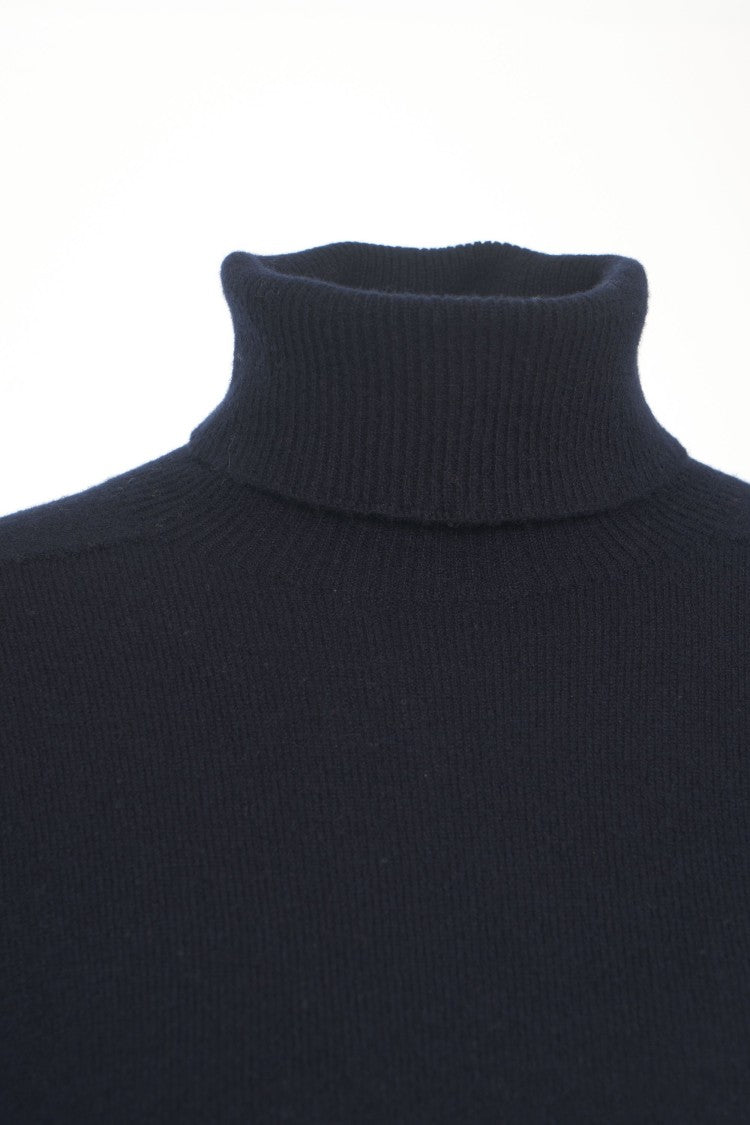 Mvm High Ribbed Collar Turtleneck Sweater