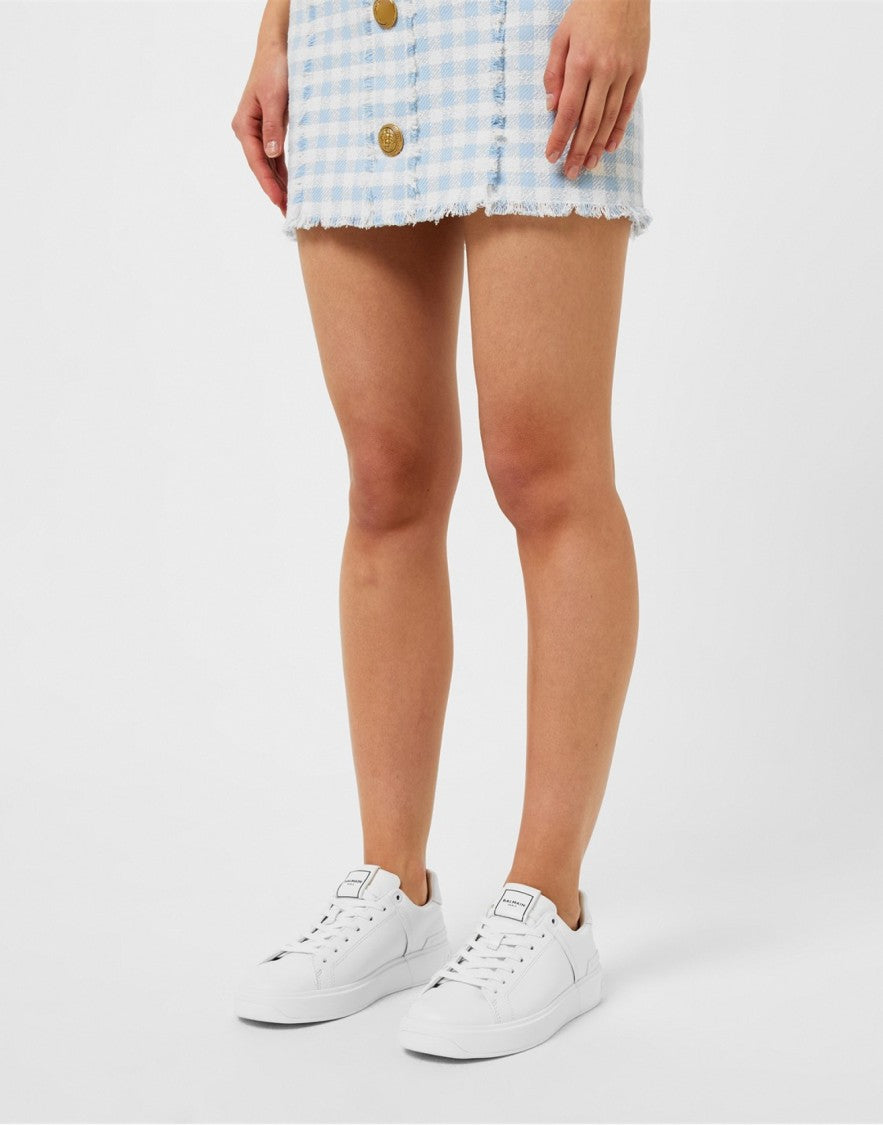 Balmain B Court Logo Low Top Sneakers