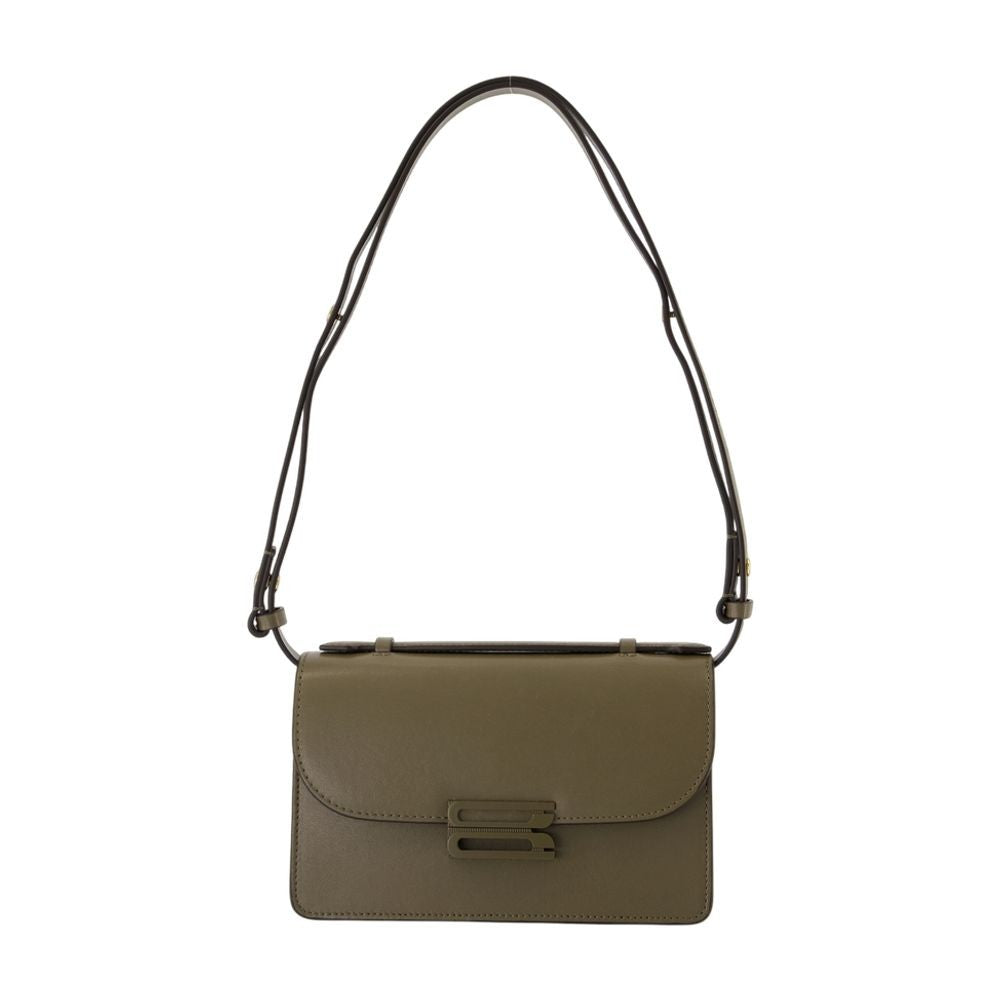 Victoria Beckham Tonal Mini Dorian Crossbody - Leather - Khaki