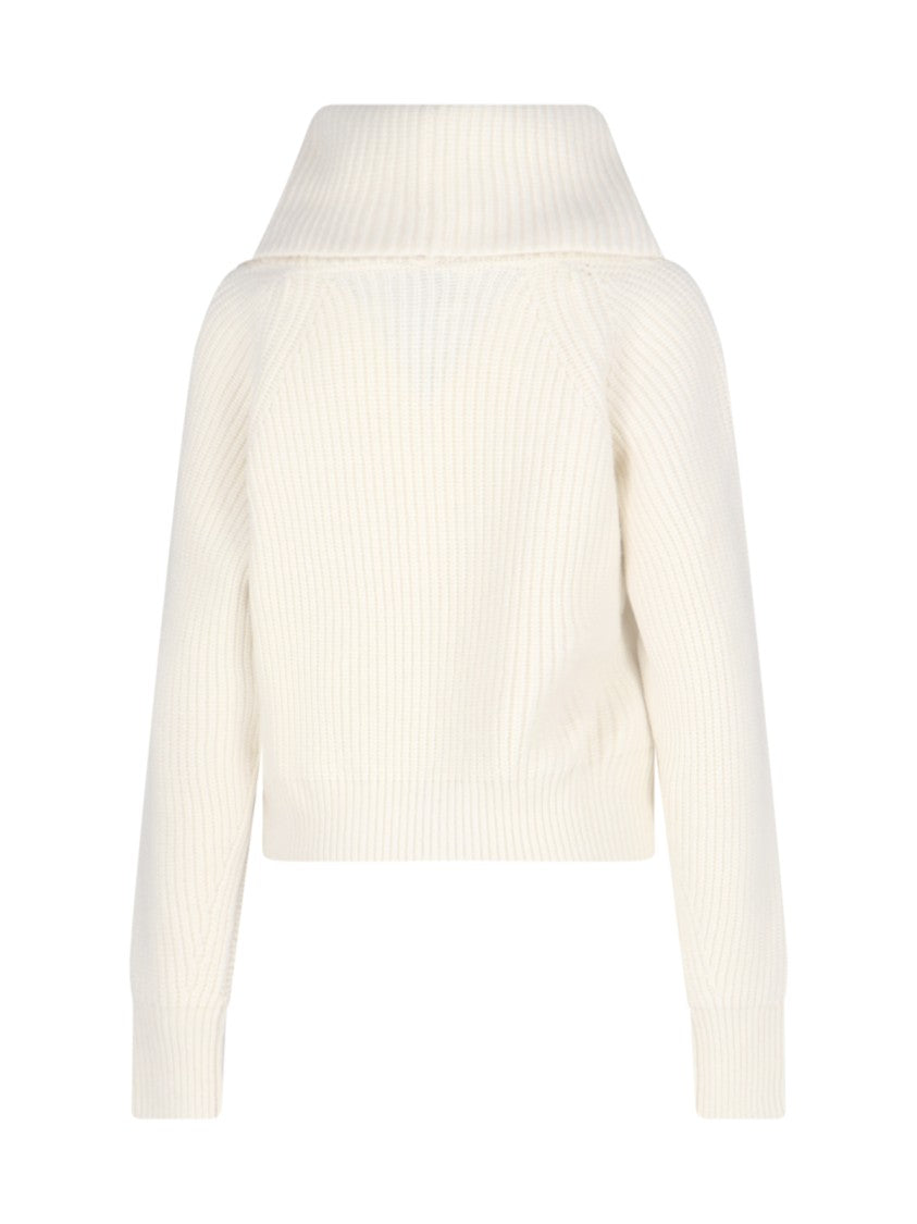 Sa Su Phi High-Neck Ribbed Knit Sweater