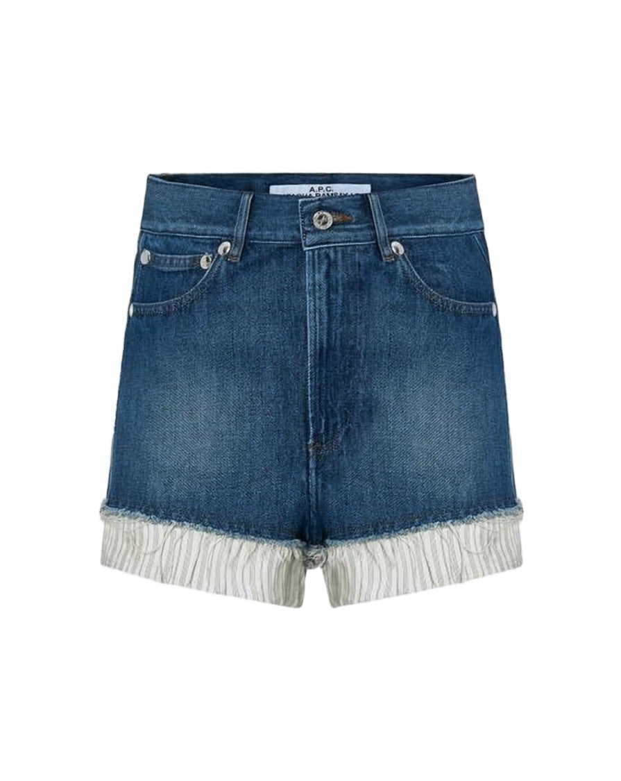 A.P.C. High-Waisted Denim Shorts