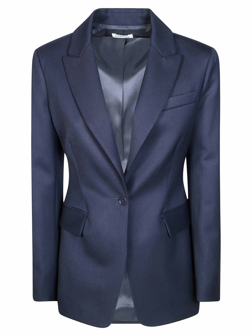 Parosh Sallia Single-Button Bi-Stretch Blazer
