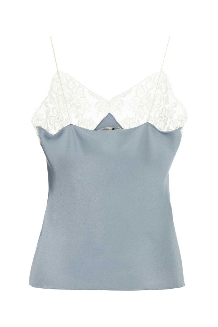 Chloé Powder Blue Satin Tank Top