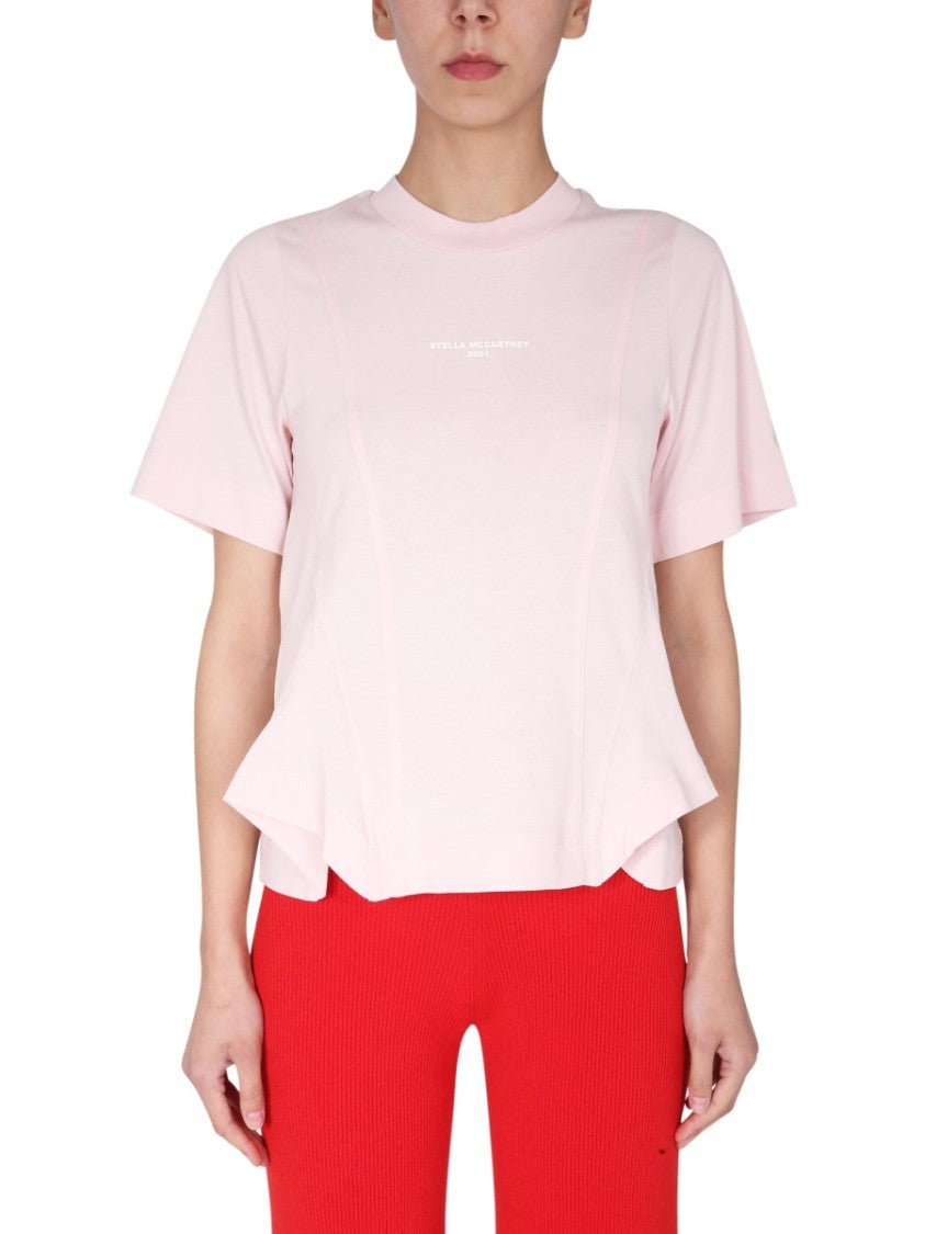 Stella Mccartney Soft Pink Crew Neck T-Shirt