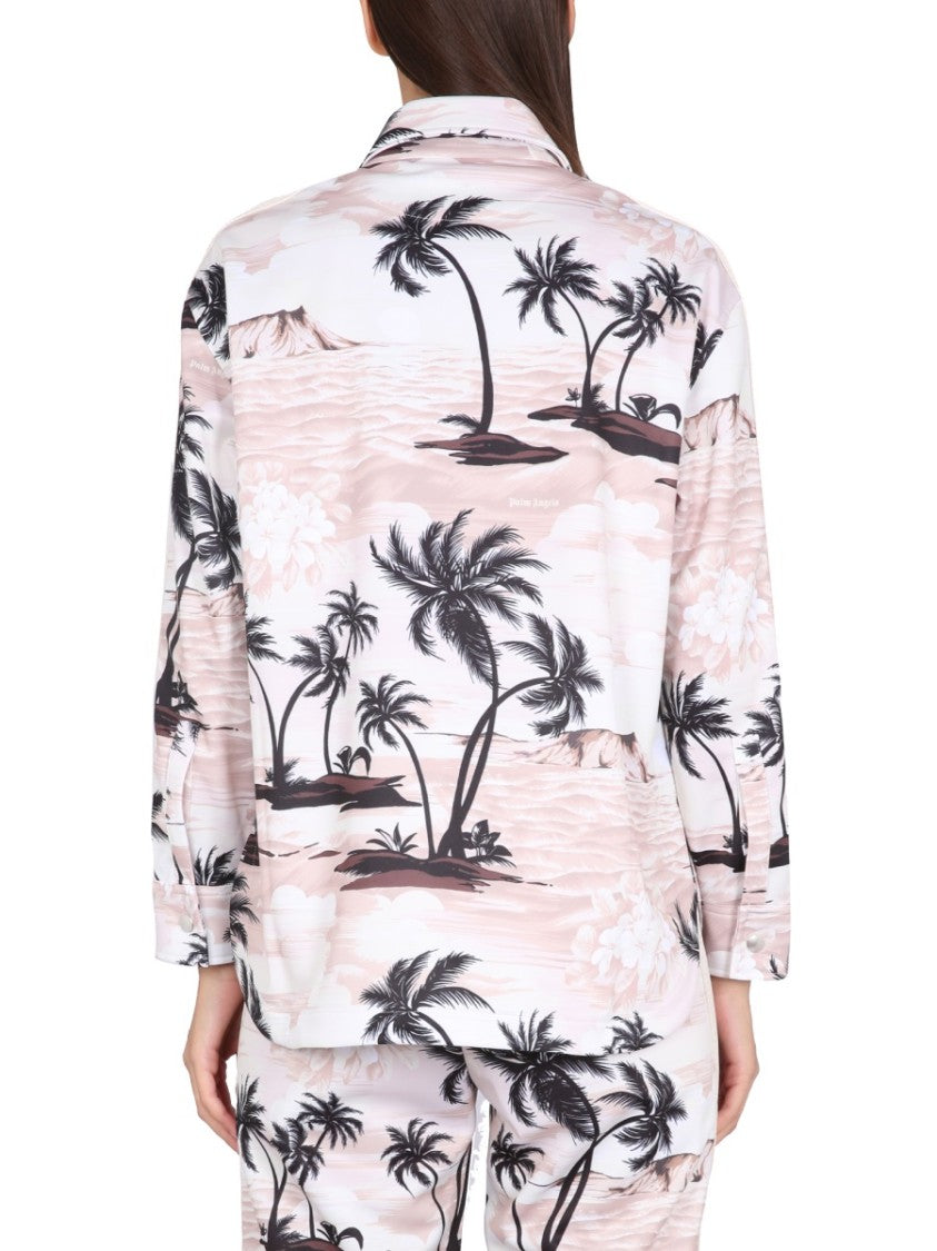 Palm Angels Island Print Shirt