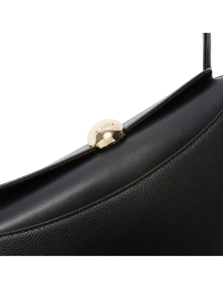 Furla Nicole M Boston Leather Shoulder Bag In Black
