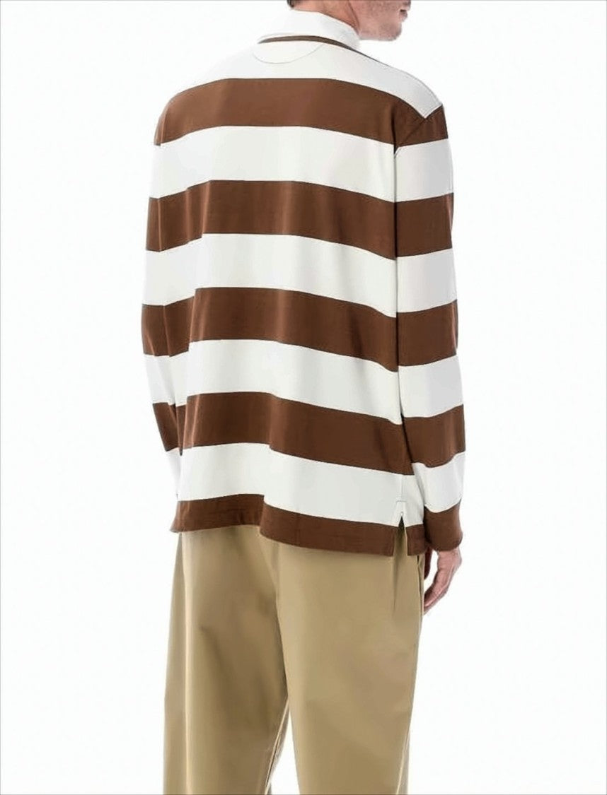 Polo Ralph Lauren Long-Sleeve Polo Shirt With Horizontal Stripes