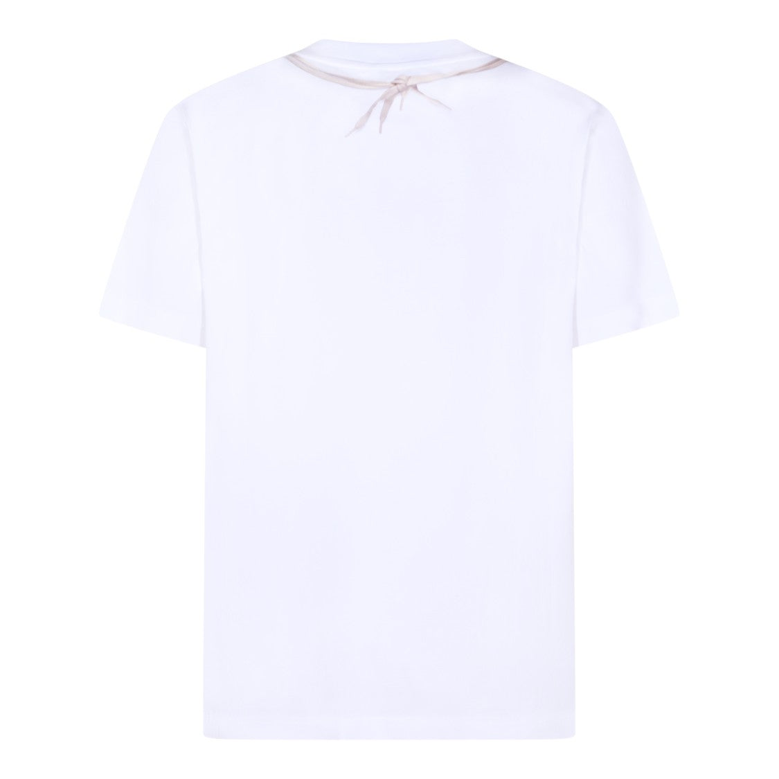 Moschino White Cotton T-Shirt With Boxing Gloves Print