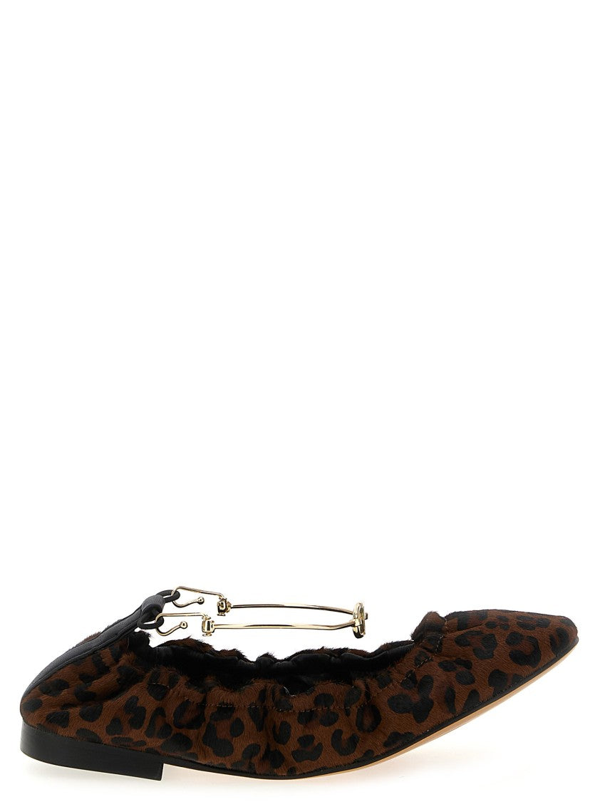 Twin-Set Animal Print Ballet Flats