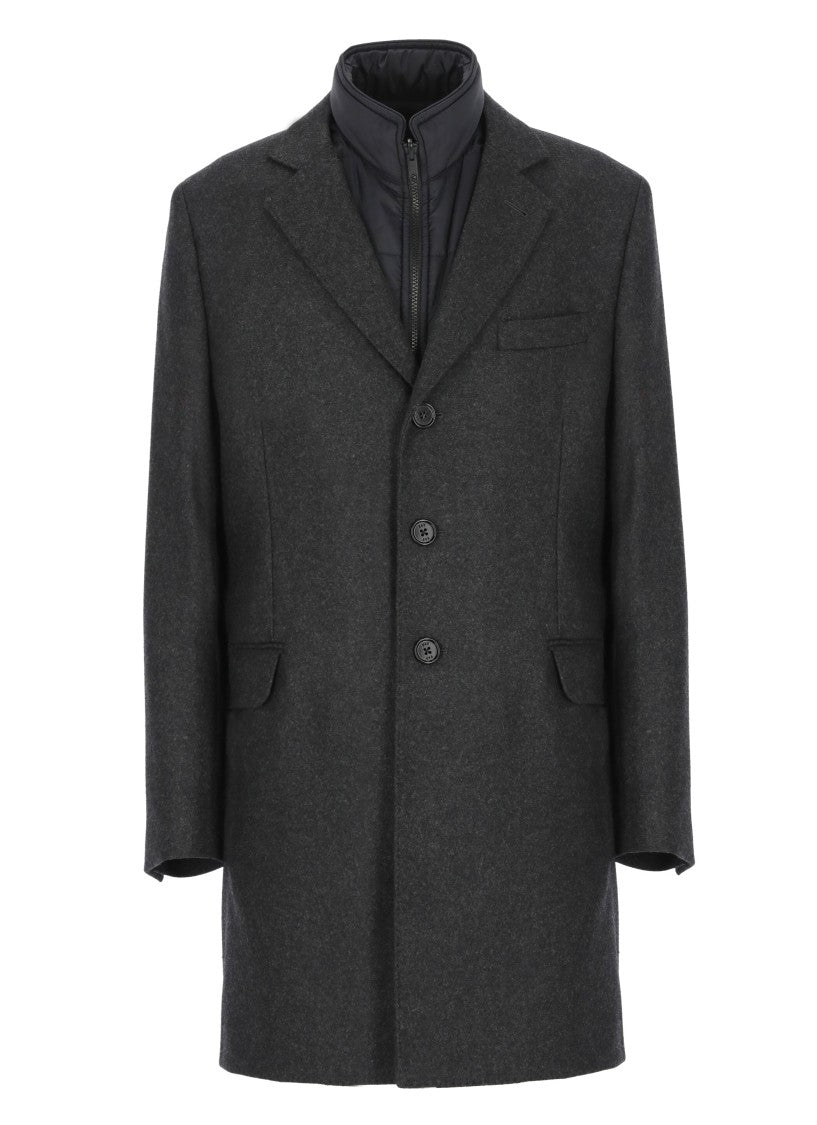 Fay Grey Wool Coat