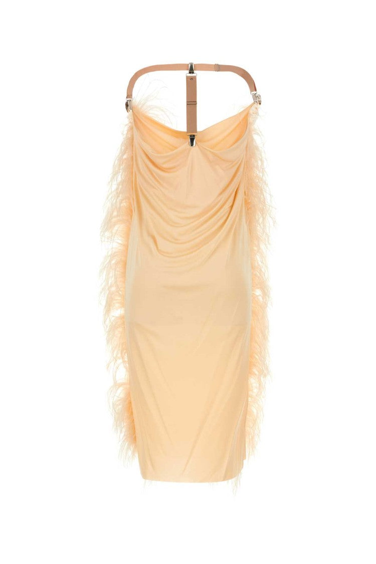 Sportmax Peach Viscose Ussita Dress