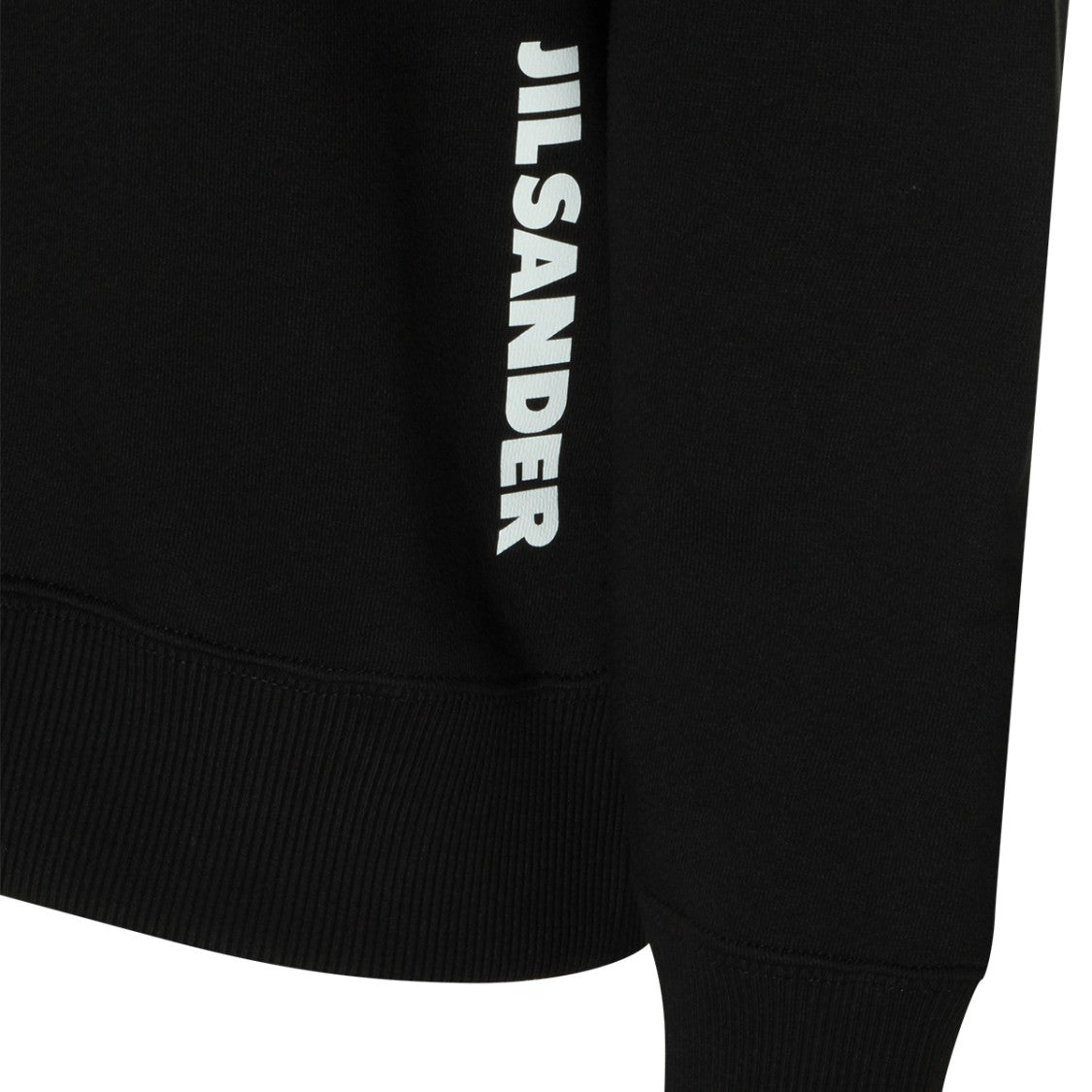Jil Sander Cotton Sweatshirt With Contrasting Drawstrings And Minimalist Logo