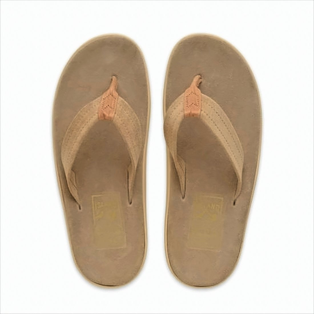 Island Slipper Suede Upper Slip-On Sandals With Cushioned Footbed