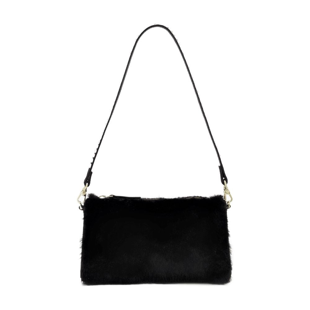 Manu Atelier Mini Prism Bag In Black Leather