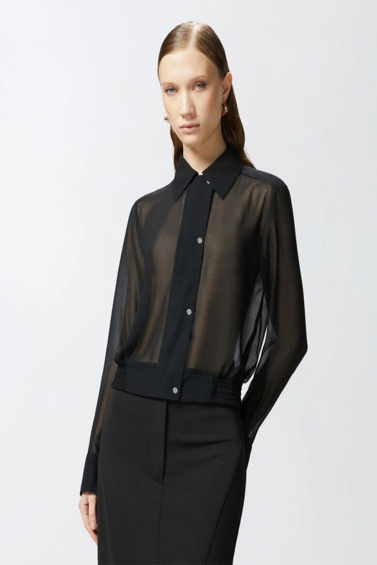 Pinko Lightweight Sheer Black Shirt