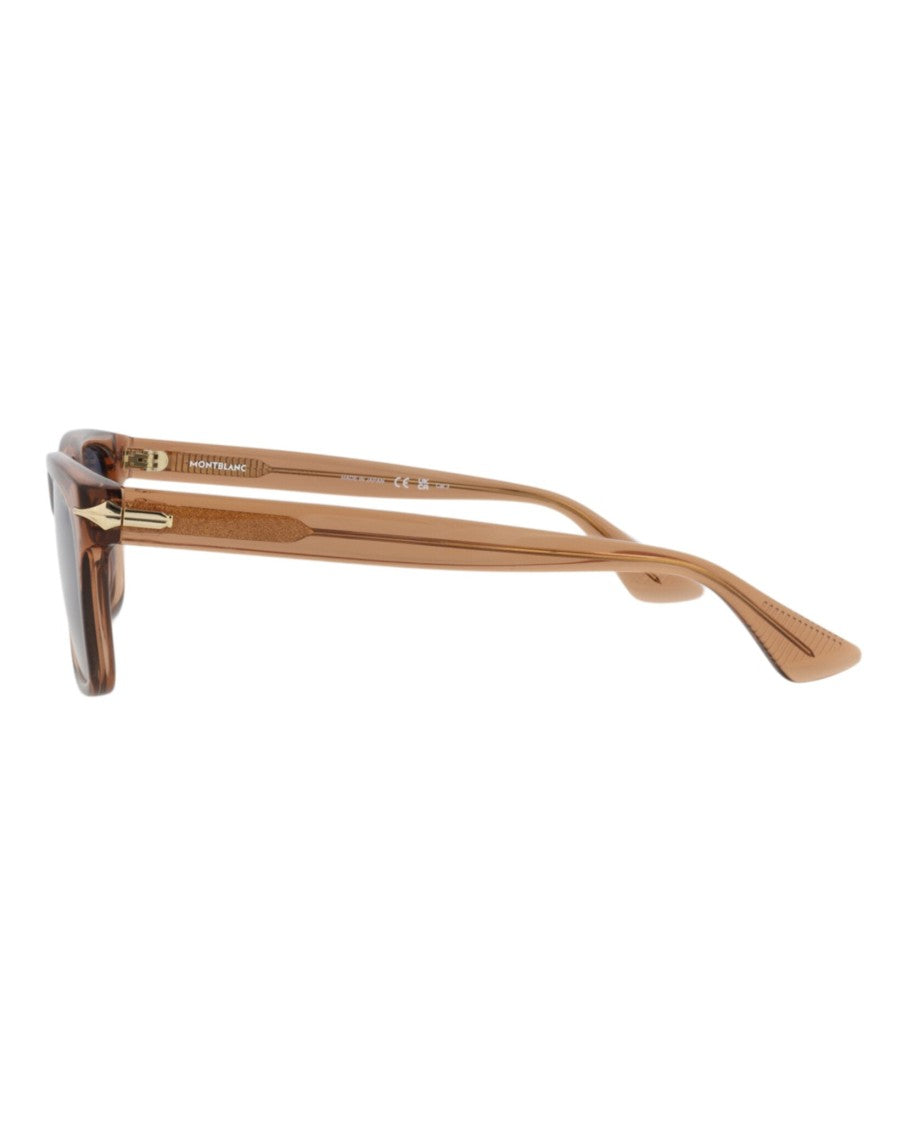 Montblanc Square-Frame Sunglasses With Recycled Acetate And Gold-Tone Details