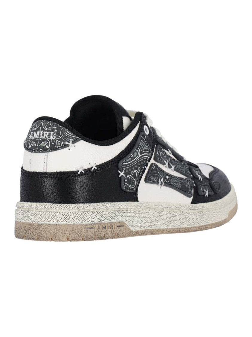 Amiri Low-Top White Leather Sneakers With Contrast Detailing
