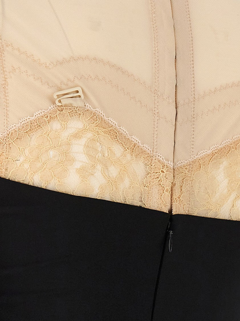 Tory Burch Tight-Fitting Sleeveless Dress With Front Knot