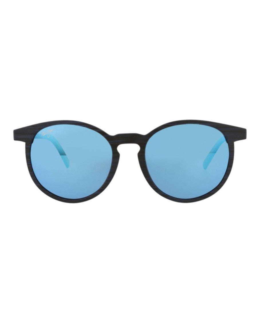 Maui Jim Round-Frame Injected Carbon Sunglasses