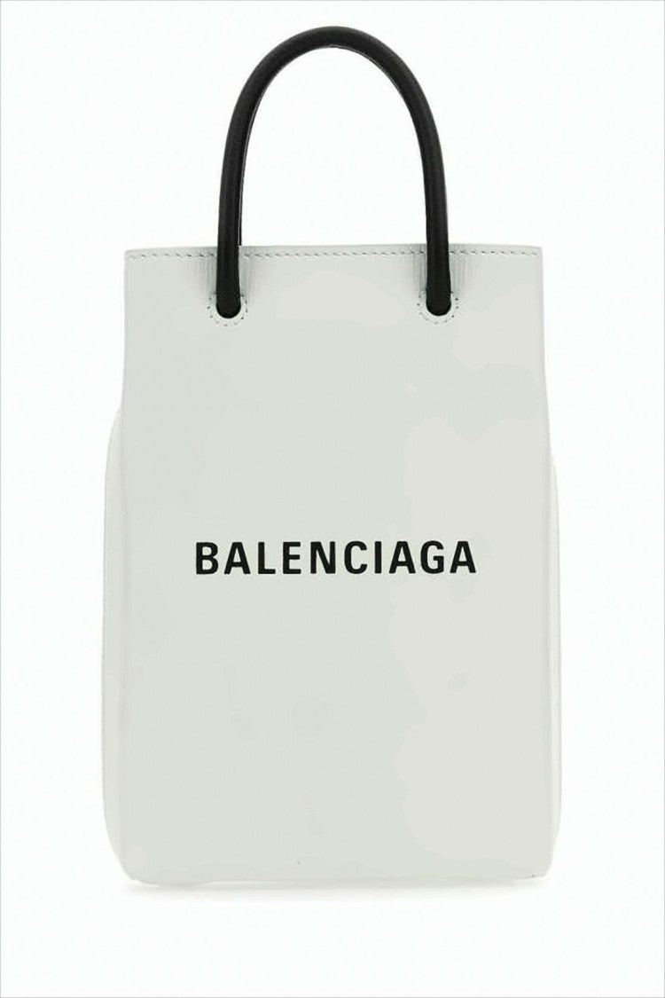 Balenciaga Minimalist Structured Tote Bag In Smooth Calf Leather