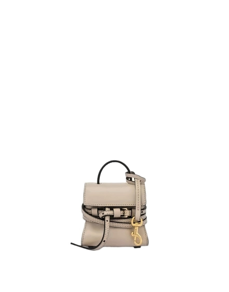 Moschino Structured Lambskin Leather Crossbody Bag