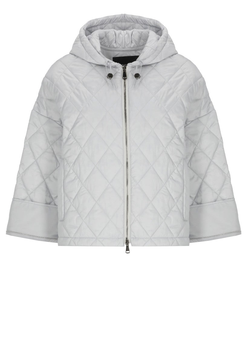 Fabiana Filippi Grey Lightpoint Detail Quilted Jacket