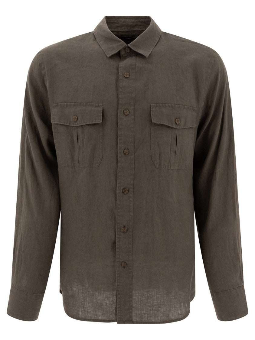 Vince Linen "Utility" Shirt