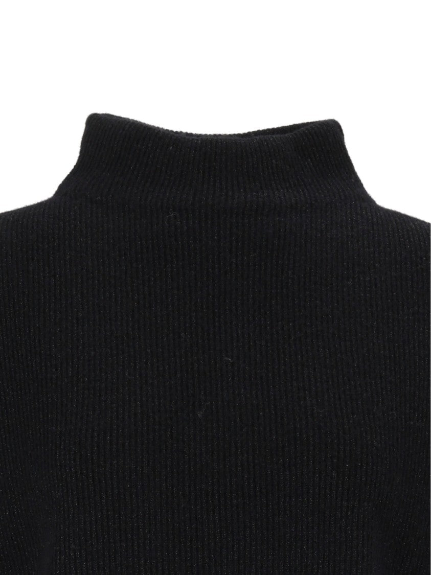 Peserico Sleeveless Ribbed High-Neck Sweater