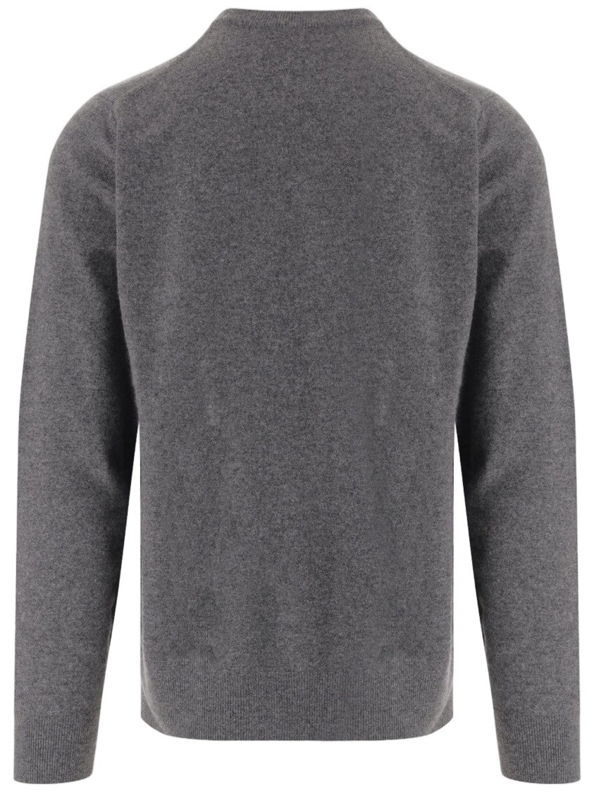 Vince Gray Classic Crew Neck Cashmere Sweater