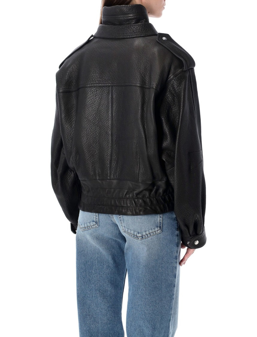Isabel Marant Aneli Lambskin Leather Jacket