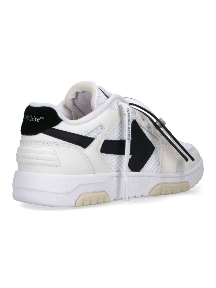 Off-White Minimalist White Sneakers With Textural Details