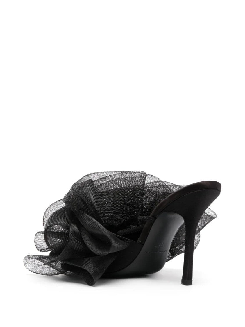 Alexander Wang Ruched Tulle Mules