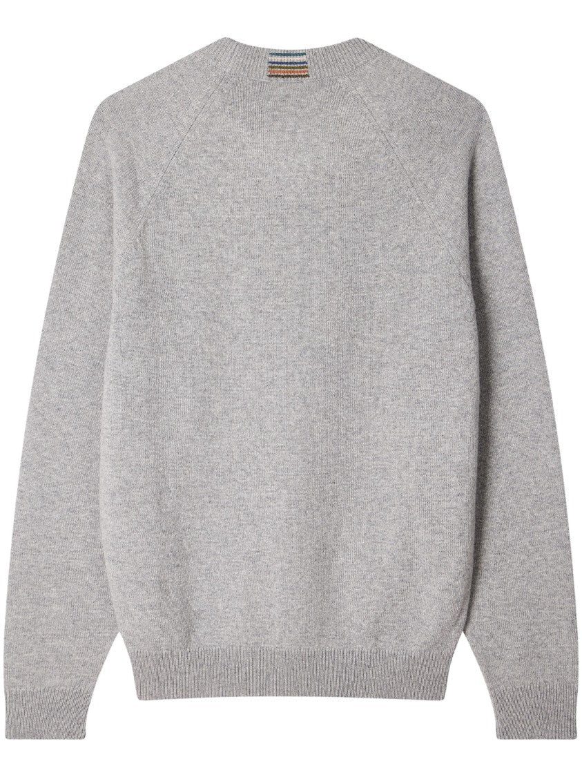 Paul Smith Merino Wool Raglan-Sleeve Sweater With Subtle Heathered Effect