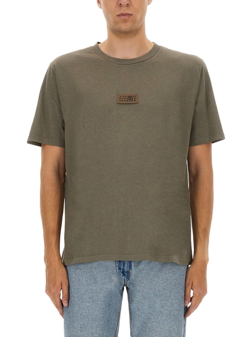 Mm6 By Maison Margiela Relaxed-Fit Cotton T-Shirt With Logo Patch