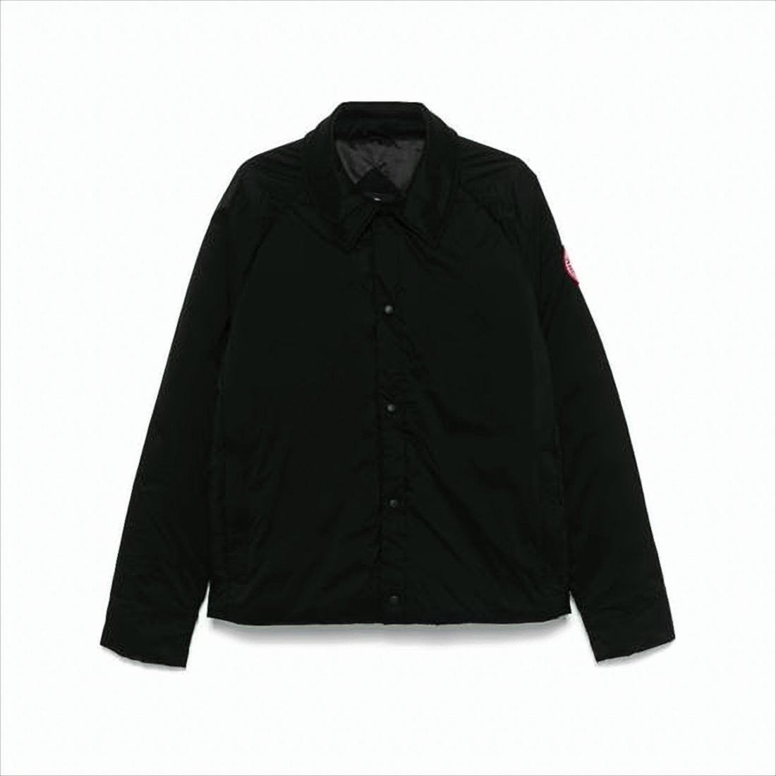 Canada Goose Minimalist Black Padded Jacket With Classic Collar