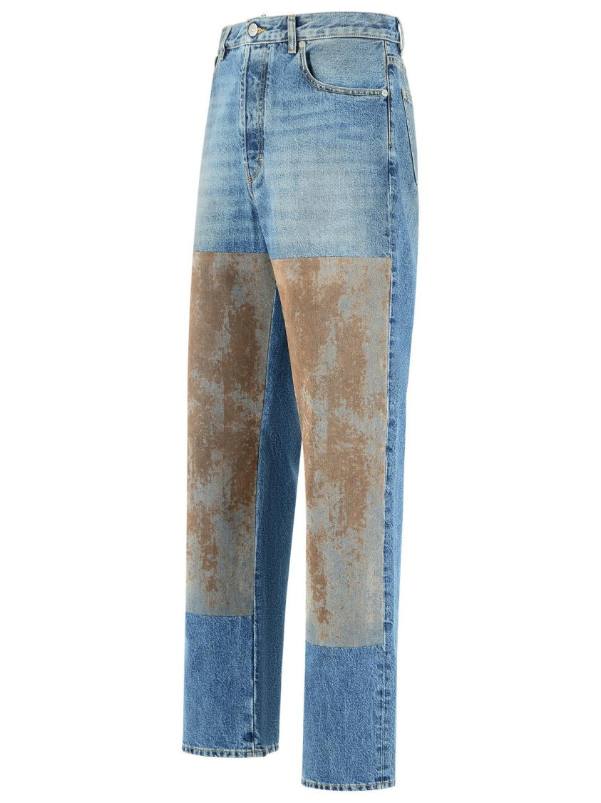 Maison Margiela Blue Cotton Jeans