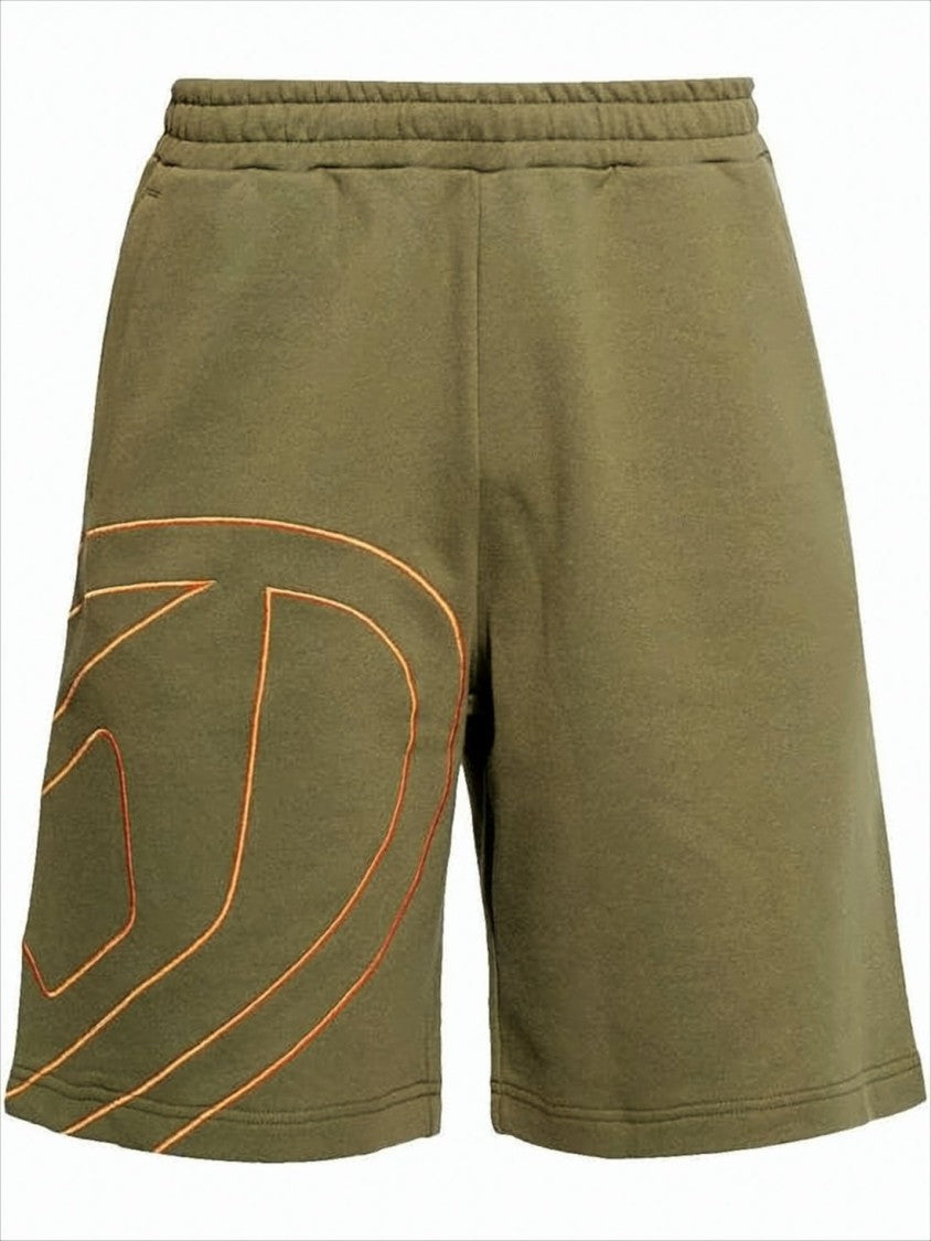 Diesel Relaxed Fit Green Shorts