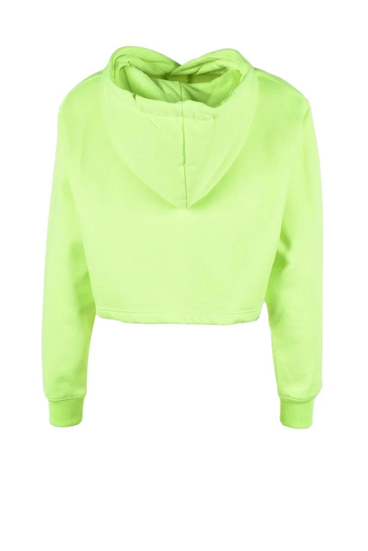 Chiara Ferragni Green Hooded Polyester-Blend Sweatshirt