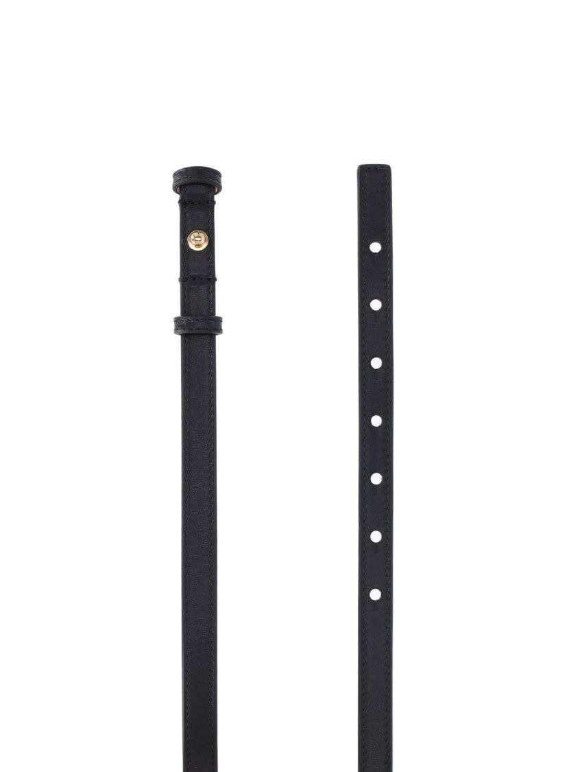 Chloé "Iconic" Thin Belt Black