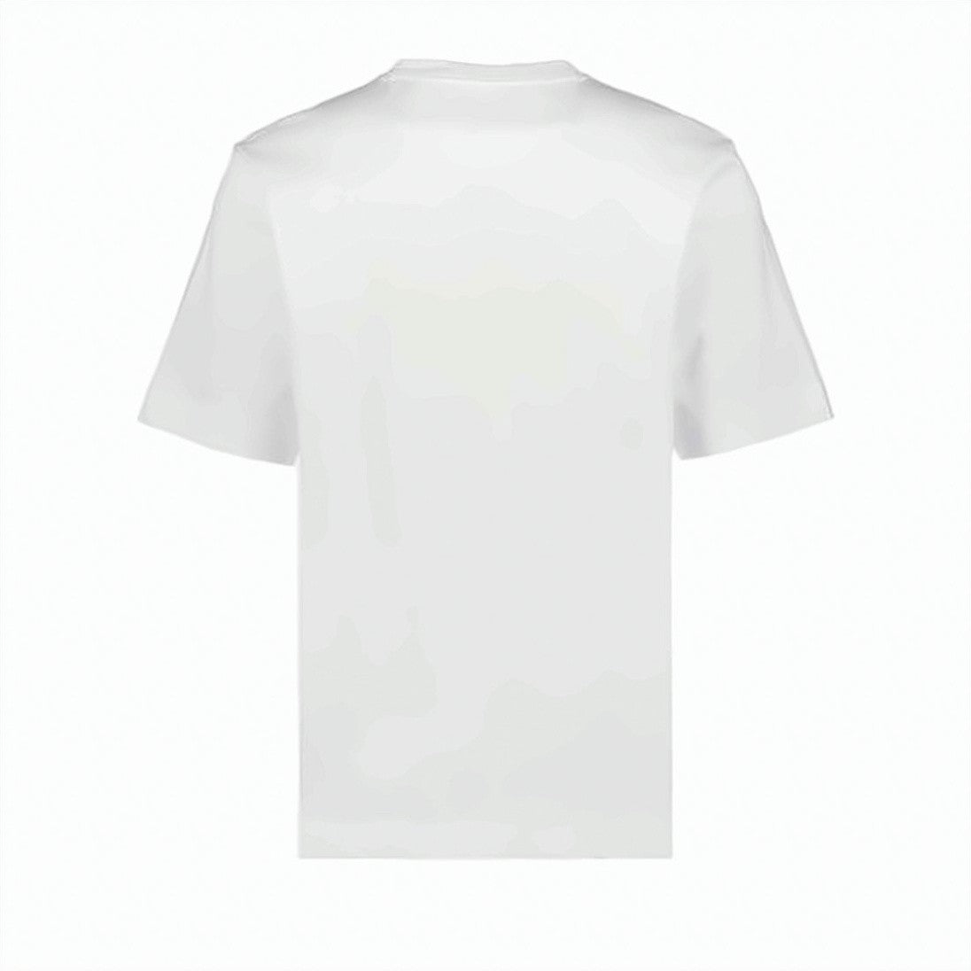 Fendi Short-Sleeve White T-Shirt With Artistic Patch