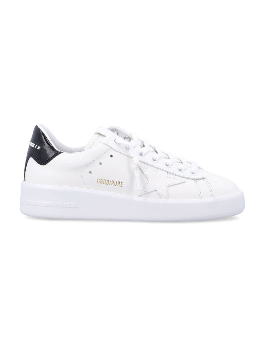 Golden Goose White Pure Star Leather Sneakers