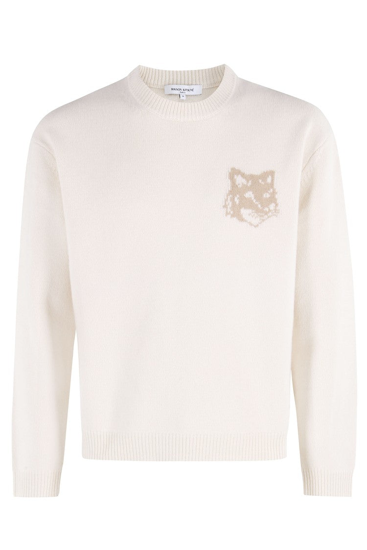 Maison Kitsuné Fox Head Intarsia Merino Jumper