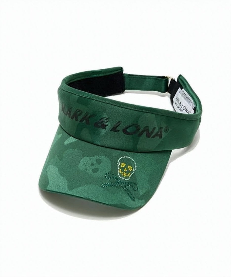Mark&Lona Camouflage Patterned Green Visor Cap With Adjustable Strap