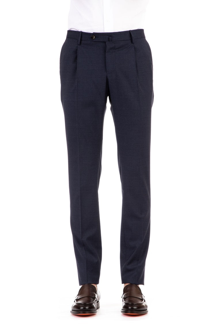 Pt Torino Stretch Wool Superslim 1 Pence Trousers