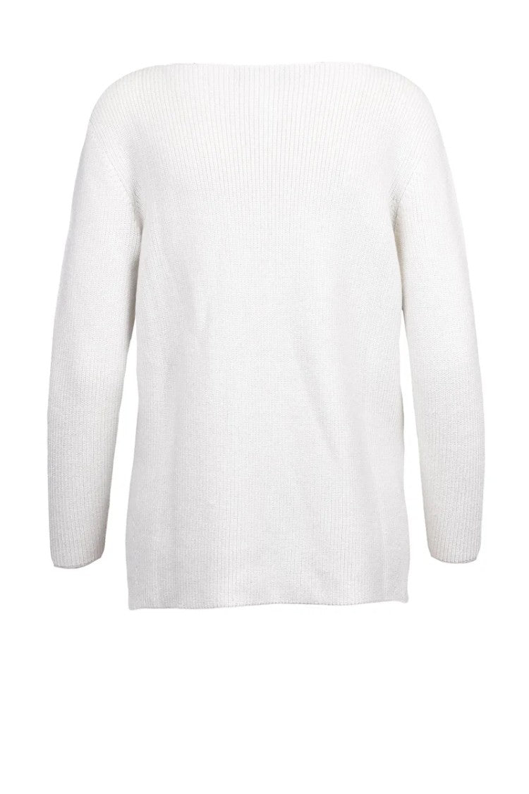 Fabiana Filippi Lamé Sweater - White