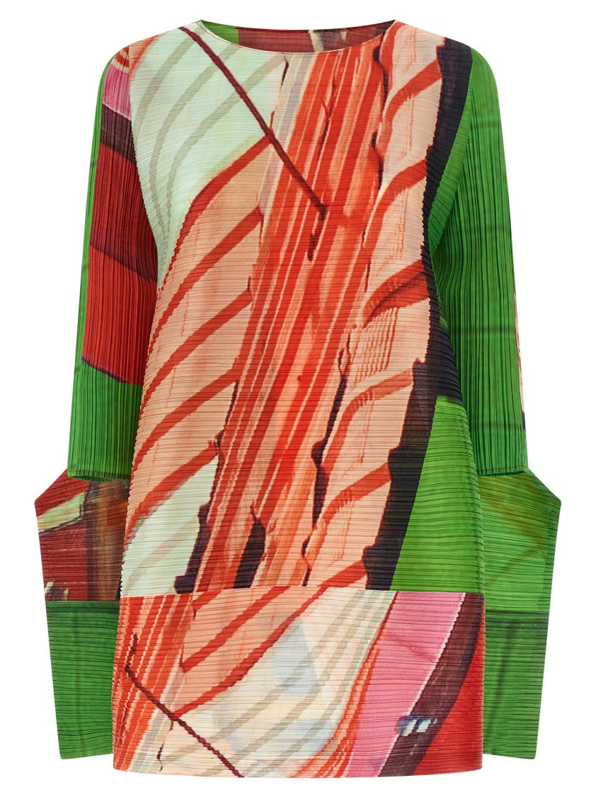 Pleats Please Issey Miyake City Collage' Dress