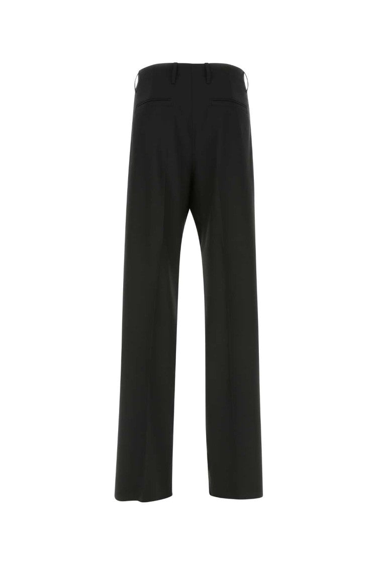 Versace Black Stretch Wool Pant
